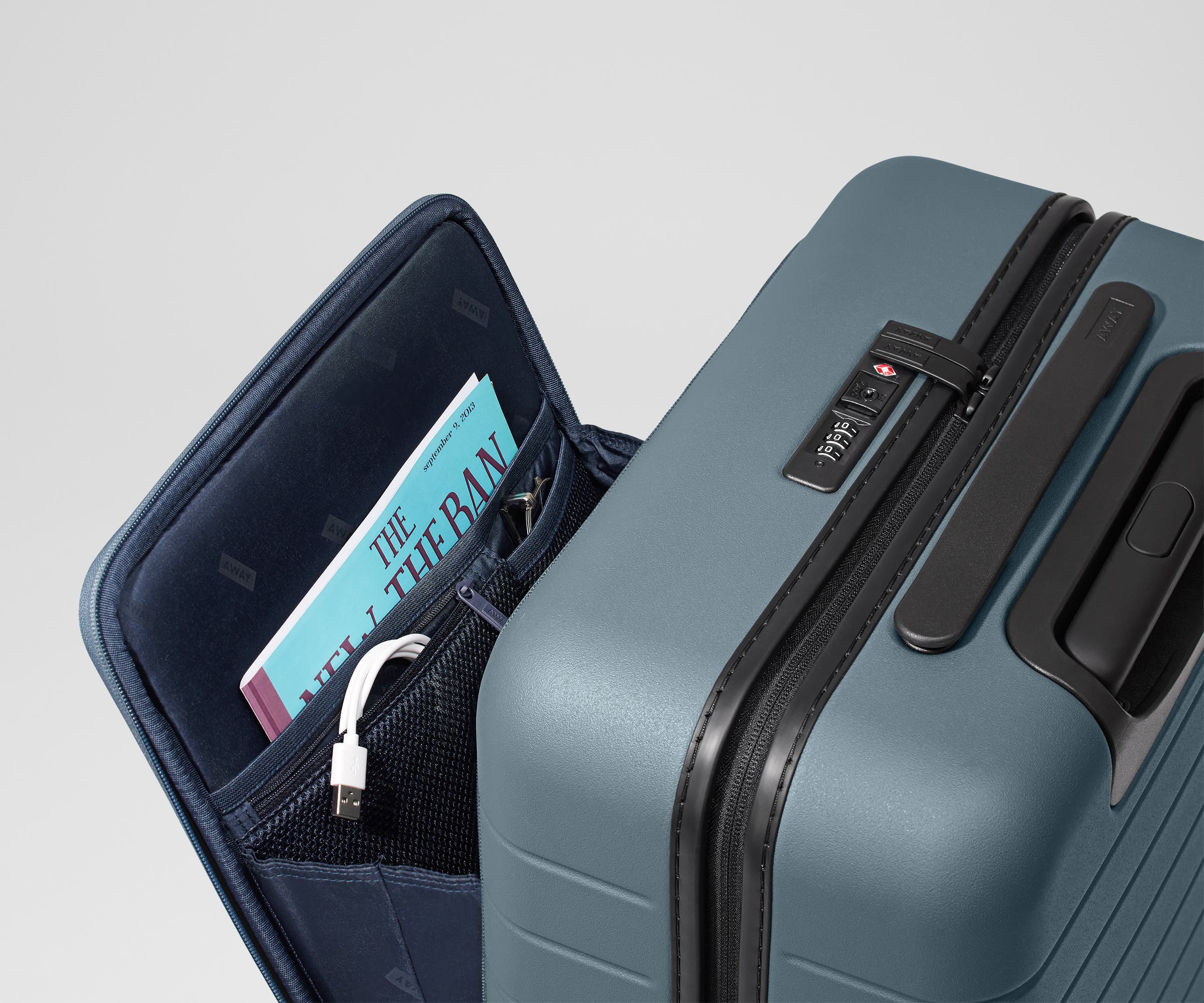 The Executive Bigger Carry-On in Coast Blue - Image 6