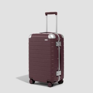 The Aluminum Edge Carry-On in Oxblood Red