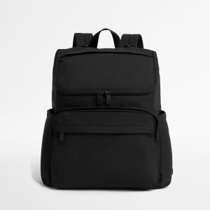 Featherlight Diaper Backpack in Jet Black