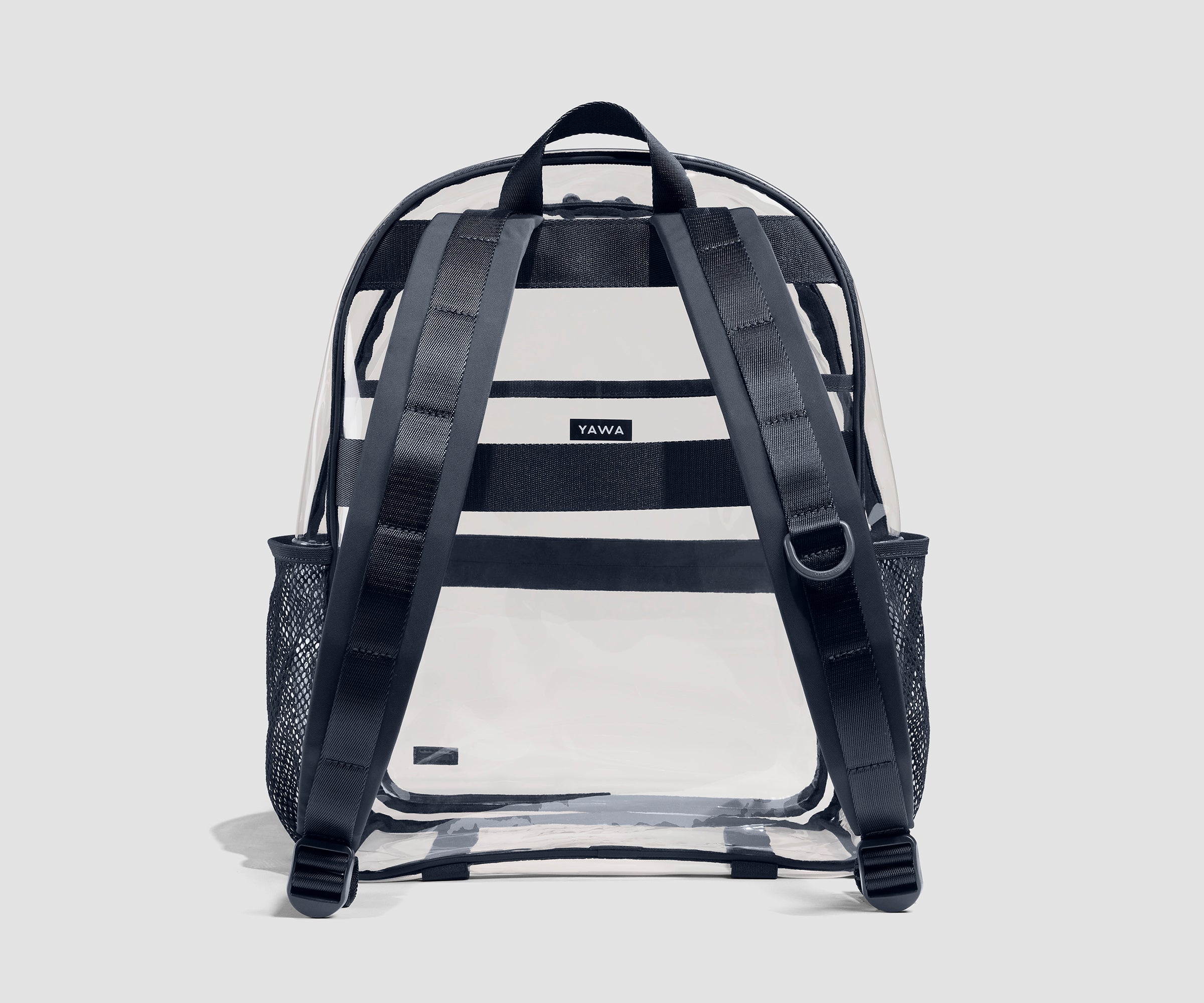 Clear Daily Backpack in Clear/Navy Blue - Image 6