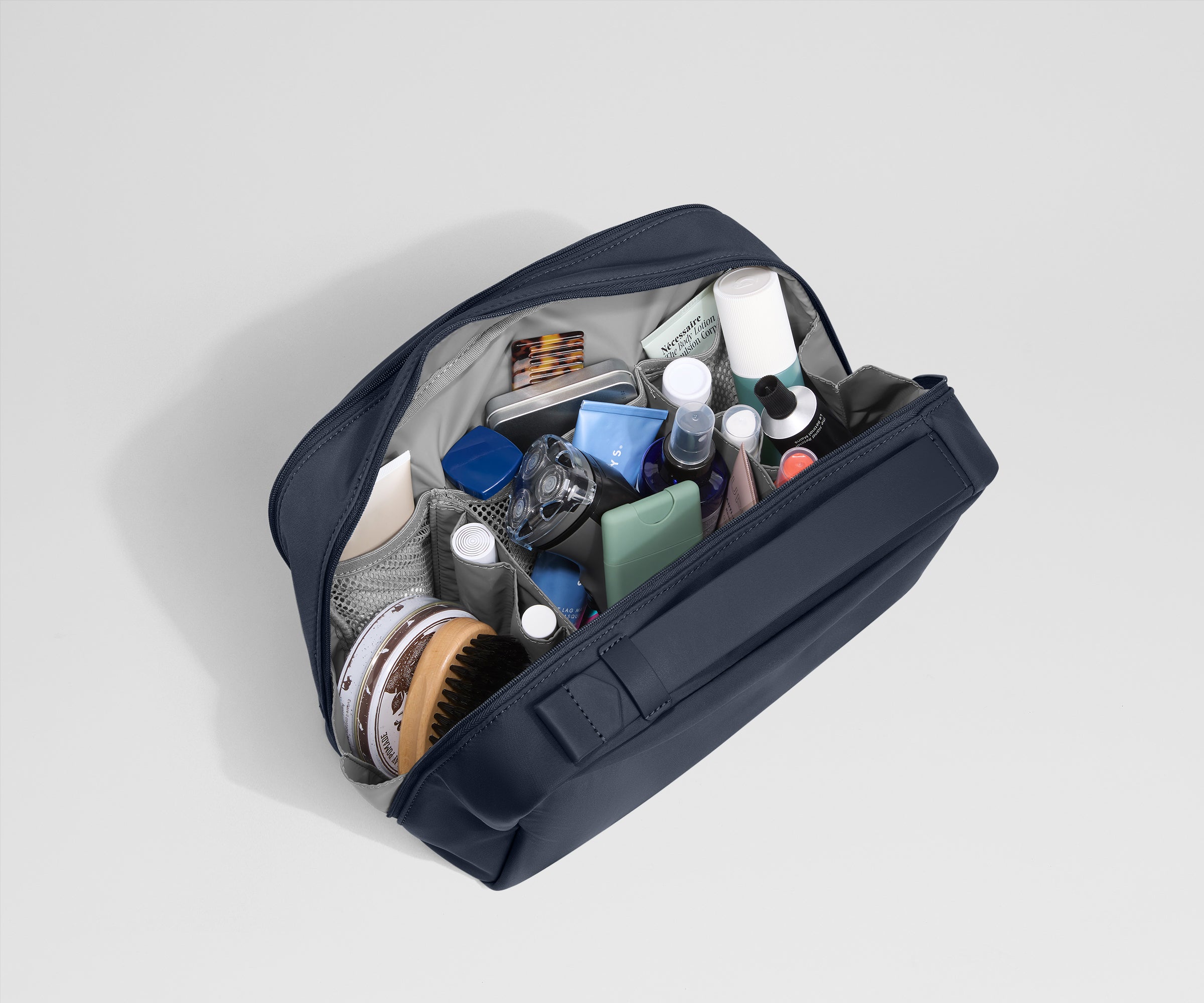 Extra Large Toiletry Bag in Navy Blue - Image 5