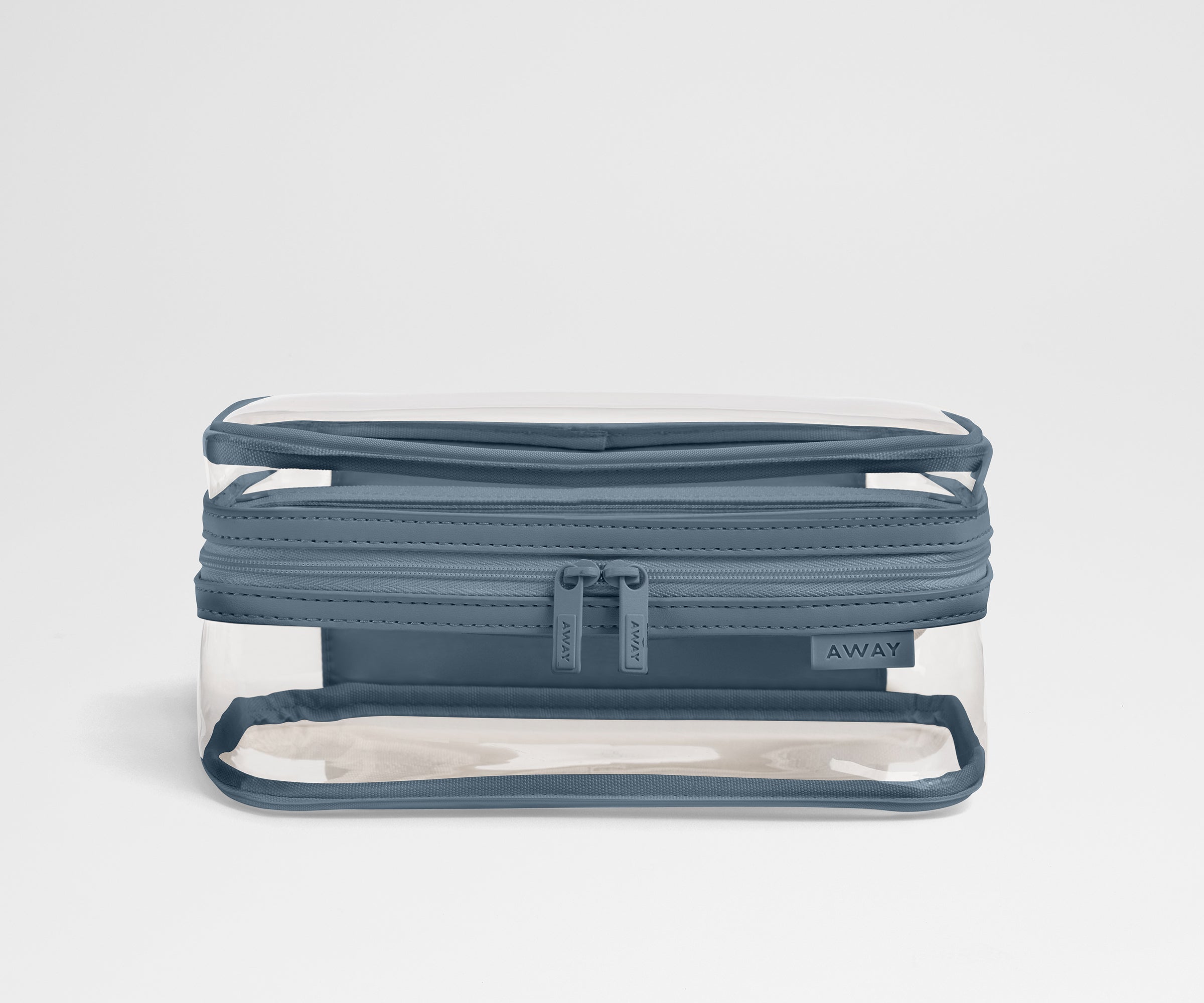 Clear Toiletry Bag in Coast Blue