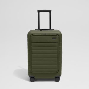 The Executive Bigger Carry-On in Olive Green